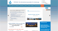 Desktop Screenshot of cedigaz.org