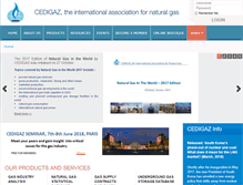 Tablet Screenshot of cedigaz.org